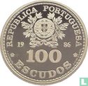 Portugal 100 escudos 1986 (silver) "Football World Cup in Mexico" - Image 1