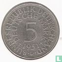 Allemagne 5 mark 1951 (D) - Image 1