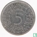Germany 5 mark 1968 (G) - Image 1