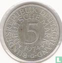 Germany 5 mark 1974 (G) - Image 1