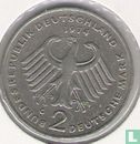 Germany 2 mark 1974 (G - Theodor Heuss) - Image 1