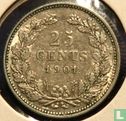 Niederlande 25 Cent 1901 (Typ 1) - Bild 1