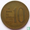 South Korea 10 won 1970 (brass) - Image 1