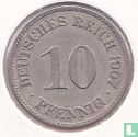 Duitse Rijk 10 pfennig 1907 (A) - Afbeelding 1