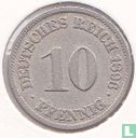 Empire allemand 10 pfennig 1896 (A) - Image 1
