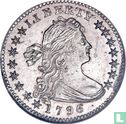 États-Unis ½ dime 1796 (LIKERTY) - Image 1