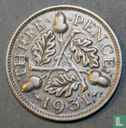 Verenigd Koninkrijk 3 pence 1931 - Afbeelding 1