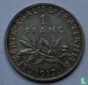 Frankrijk 1 franc 1917 - Afbeelding 1