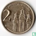 Yougoslavie 2 dinara 2002 - Image 1