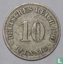 Empire allemand 10 pfennig 1901 (D) - Image 1