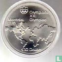 Canada 10 dollars 1973 "XXI Olympics in Montreal - World map" - Afbeelding 2