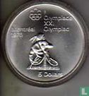 Canada 5 dollars 1974 "XXI Olympics in Montreal - canoeing" - Afbeelding 2