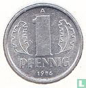 DDR 1 pfennig 1986 - Afbeelding 1