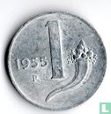 Italy 1 lira 1955 - Image 1