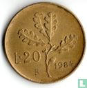 Italien 20 Lire 1984 - Bild 1