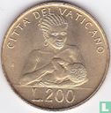 Vatikan 200 Lire 1992 - Bild 2