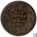 British India 1 rupee 1892 (Calcutta) - Image 1