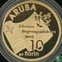 Aruba 10 florin 2005 (PROOF) "25 years Reign of Queen Beatrix" - Image 1