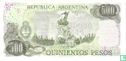 Argentinië 500 Pesos 1977 - Afbeelding 2