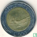Italië 500 lire 1987 (bimetaal - type 2) - Afbeelding 1