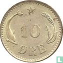 Denmark 10 øre 1888