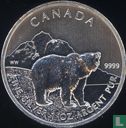Canada 5 dollars 2011 (kleurloos) "Grizzly bear" - Afbeelding 2