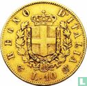 Italie 10 lires 1863 (diamètre 18,5 mm) - Image 2