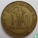 États d'Afrique de l'Ouest 10 francs 1976 - Image 2