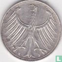 Allemagne 5 mark 1966 (D) - Image 2