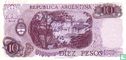 Argentinien 10 Pesos 1970 - Bild 2
