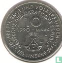 DDR 10 mark 1990 "100 years International Labour day" - Afbeelding 1