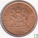 Afrique du Sud 1 cent 1986 - Image 1