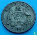 Australië 6 pence 1948 - Afbeelding 1