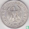 Empire allemand 5 reichsmark 1935 (E) - Image 1