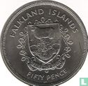 Falklandinseln 50 Pence 1977 "25th anniversary Accession of Queen Elizabeth II" - Bild 2