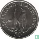 Falklandeilanden 50 pence 1987 "25th anniversary of World Wildlife Fund" - Afbeelding 1