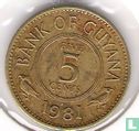 Guyana 5 cent 1981 - Afbeelding 1