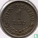 Romania 1 leu 1924 (thunderbolt) - Image 2