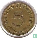 German Empire 5 reichspfennig 1937 (G) - Image 2
