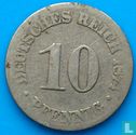 Empire allemand 10 pfennig 1874 (C) - Image 1