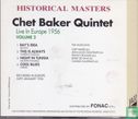 Historical Masters Chet Baker Quintet Live in Europe 1956 Volume 2 - Image 2