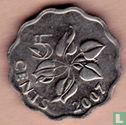 Swaziland 5 cents 2007 - Image 1