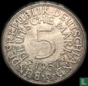 Germany 5 mark 1957 (D) - Image 1