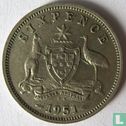 Australië 6 pence 1951 (London) - Afbeelding 1