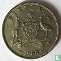Australië 6 pence 1955 - Afbeelding 1
