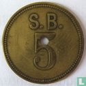 St Bavo kliniek 5 cent 1915  - Afbeelding 1