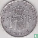 Spanje 5 pesetas 1878 (EM-M) - Afbeelding 2