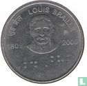 India 2 rupees 2009 (Calcutta) "200th anniversary Birth of Louis Braille" - Image 1
