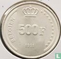 Belgique 500 francs 1991 (DEU) "40 years Reign of King Baudouin" - Image 1