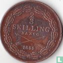 Zweden 2/3 skilling banco 1855 - Afbeelding 1